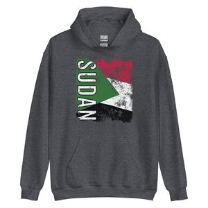 Sudan Flag - Distressed Flag Hoodie