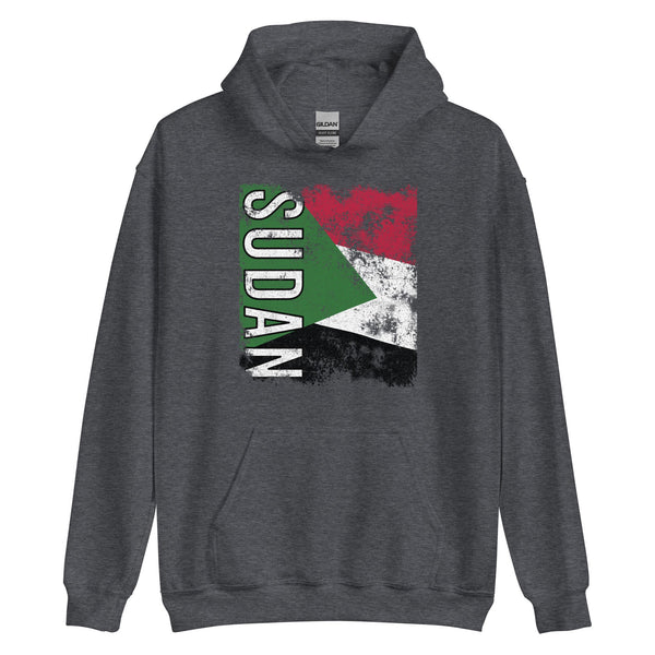 Sudan Flag - Distressed Flag Hoodie