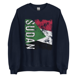 Sudan Flag - Distressed Flag Sweatshirt