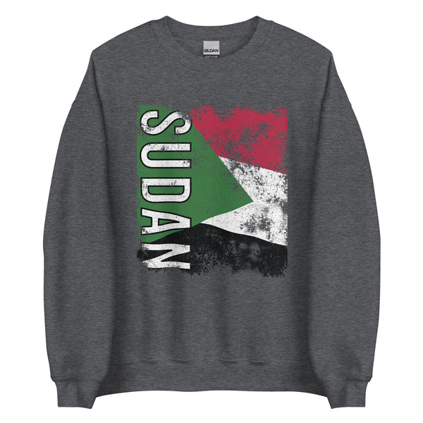 Sudan Flag - Distressed Flag Sweatshirt