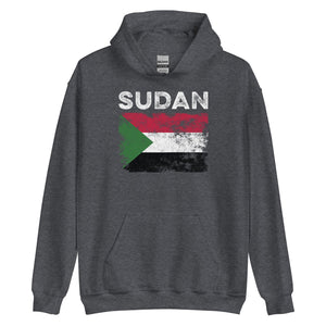 Sudan Flag Distressed - Sudanese Flag Hoodie