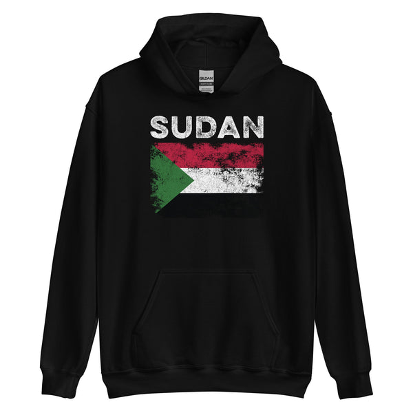 Sudan Flag Distressed - Sudanese Flag Hoodie