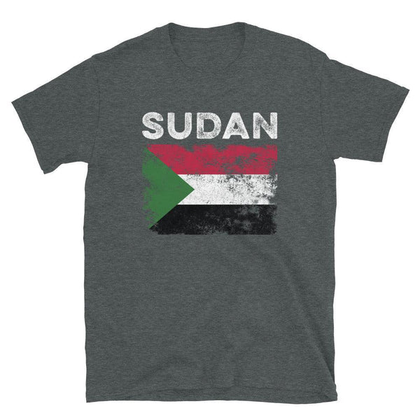 Sudan Flag Distressed - Sudanese Flag T-Shirt