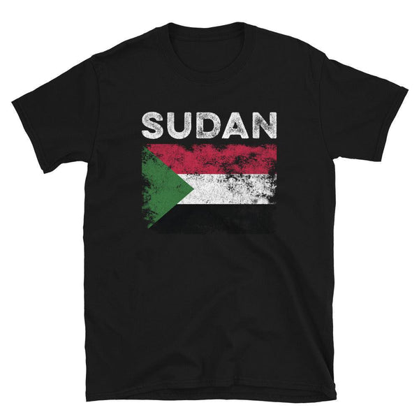 Sudan Flag Distressed - Sudanese Flag T-Shirt