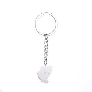 Sudan Map Keychain