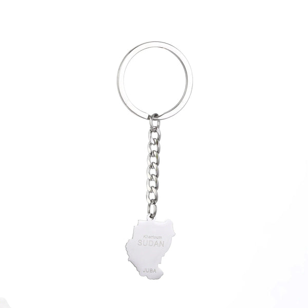 Sudan Map Keychain