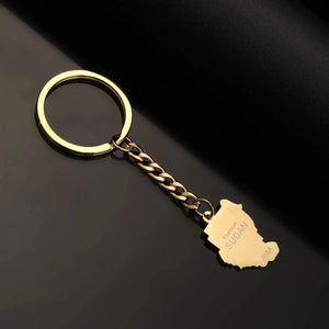 Sudan Map Keychain