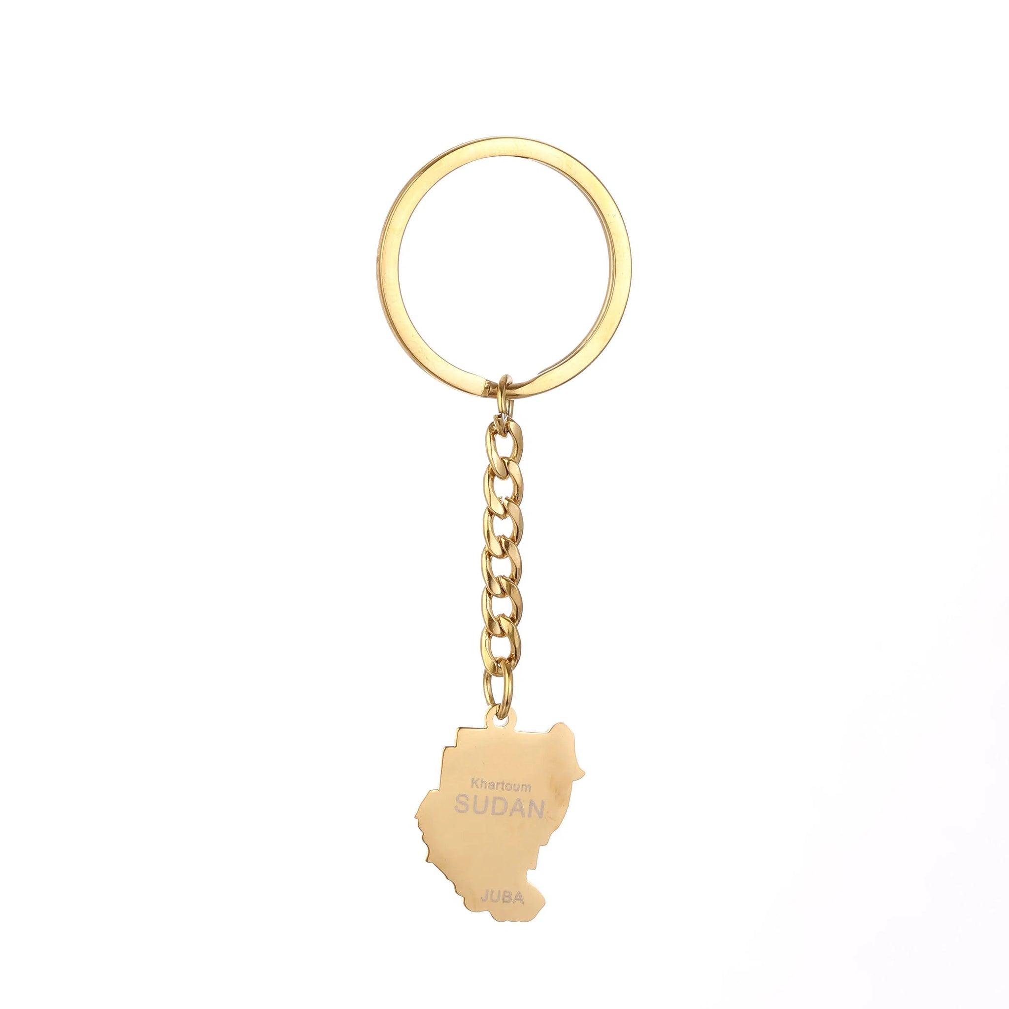 Sudan Map Keychain