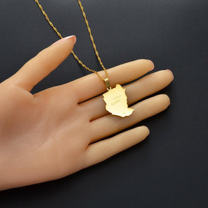 Sudan Map Necklace