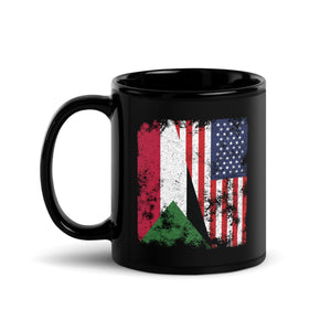 Sudan USA Flag - Half American Mug