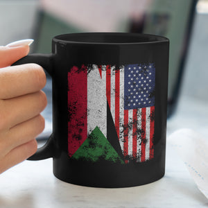 Sudan USA Flag - Half American Mug