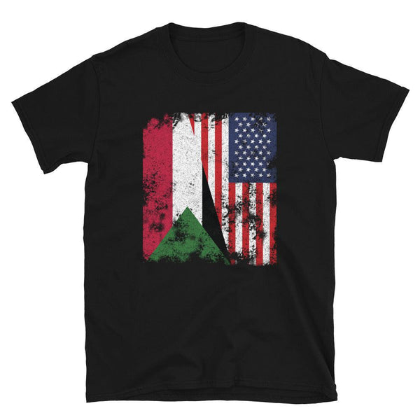 Sudan USA Flag - Half American T-Shirt