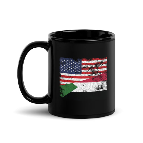 Sudan USA Flag Mug