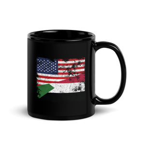 Sudan USA Flag Mug