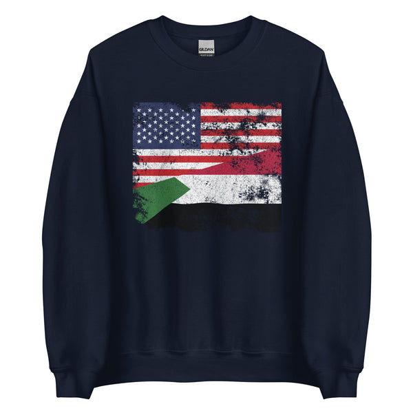 Sudan USA Flag Sweatshirt