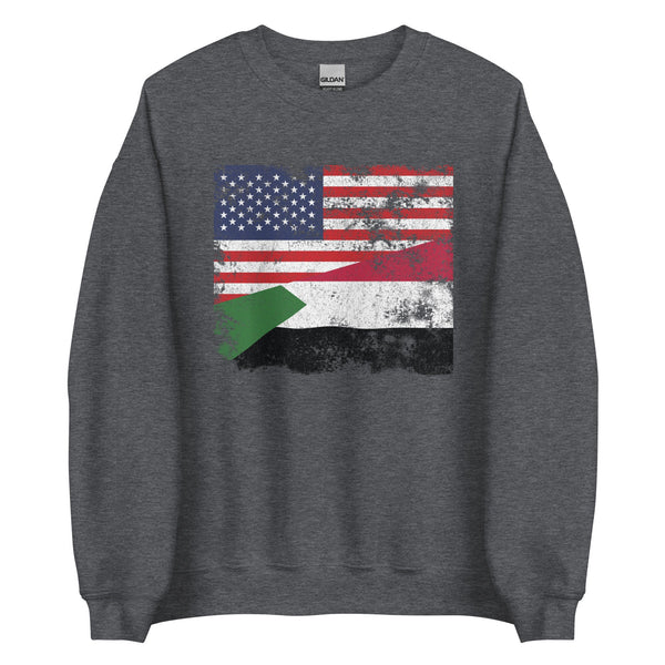 Sudan USA Flag Sweatshirt