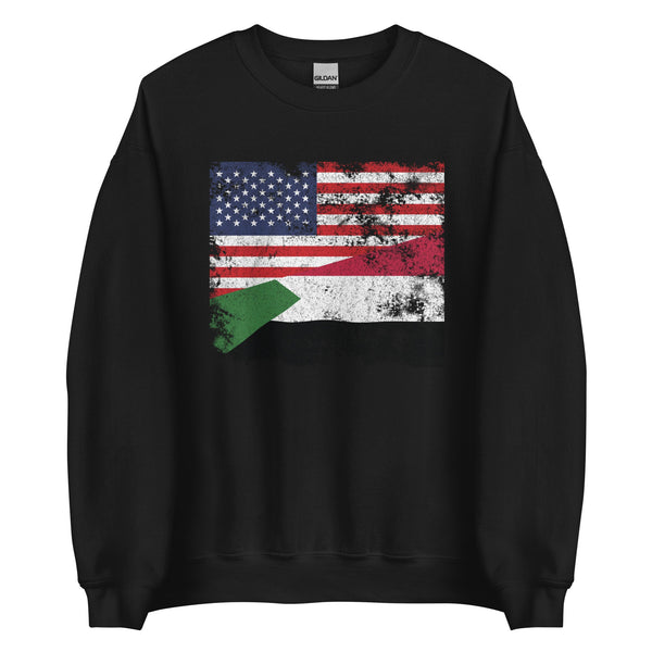 Sudan USA Flag Sweatshirt