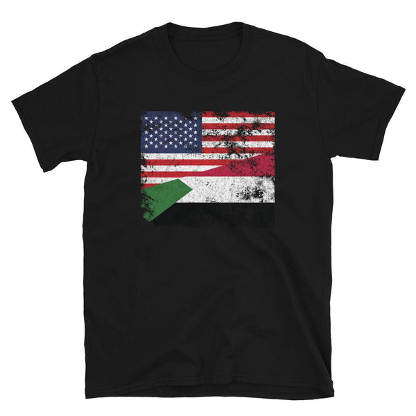 Sudan USA Flag T-Shirt