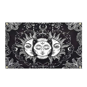 Sun and Moon Flag - 90x150cm(3x5ft) - 60x90cm(2x3ft)