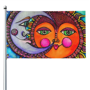 Sun and Moon Flag - 90x150cm(3x5ft)