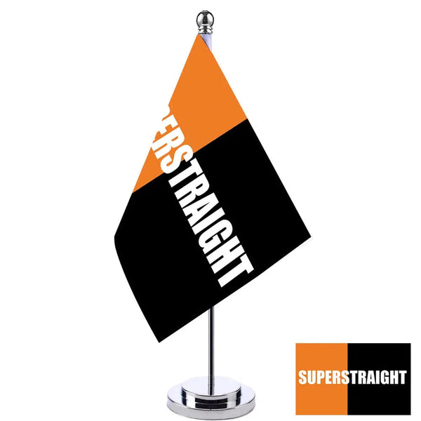 Super Straight Pride Desk Flag - Small LGBTQIA2S+ Table Flag