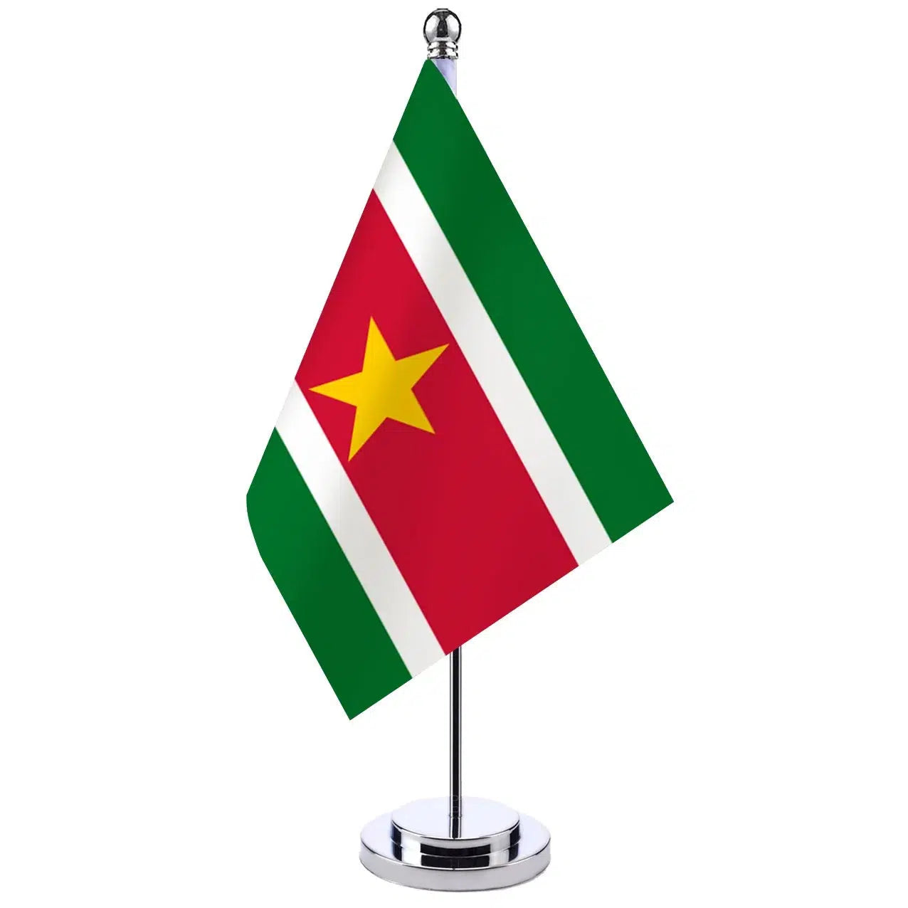 Suriname Desk Flag - Small Office Table Flag