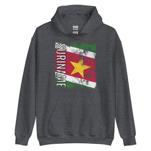 Suriname Flag - Distressed Flag Hoodie