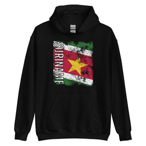 Suriname Flag - Distressed Flag Hoodie