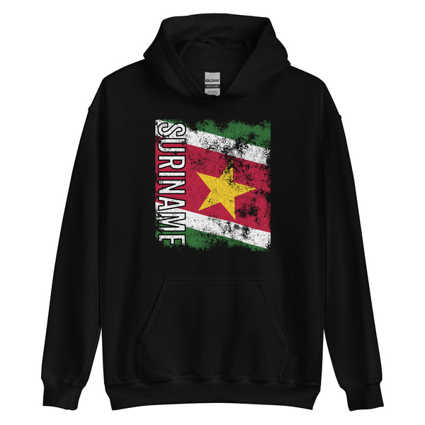 Suriname Flag - Distressed Flag Hoodie