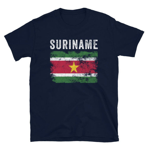 Suriname Flag Distressed Surinamese Flag T-Shirt