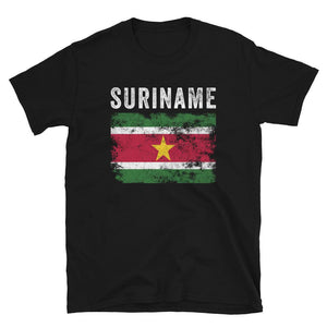 Suriname Flag Distressed Surinamese Flag T-Shirt