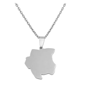 Suriname Map Necklace