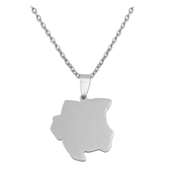 Suriname Map Necklace