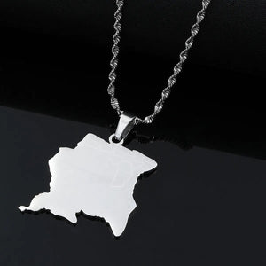 Suriname Map Necklace