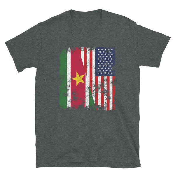 Suriname USA Flag - Half American T-Shirt