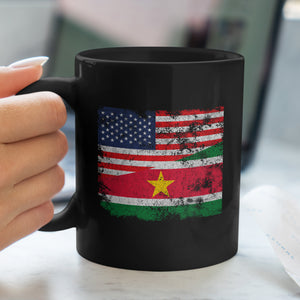 Suriname USA Flag Mug