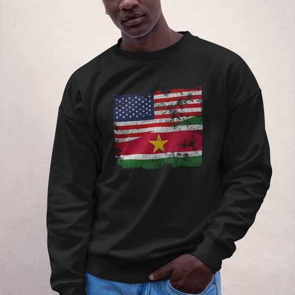 Suriname USA Flag Sweatshirt