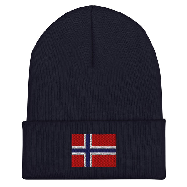 Svalbard Flag Beanie - Embroidered Winter Hat