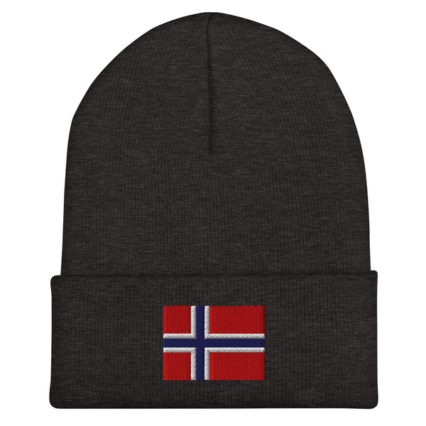 Svalbard Flag Beanie - Embroidered Winter Hat