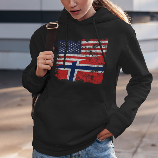 Svalbard USA Flag Hoodie