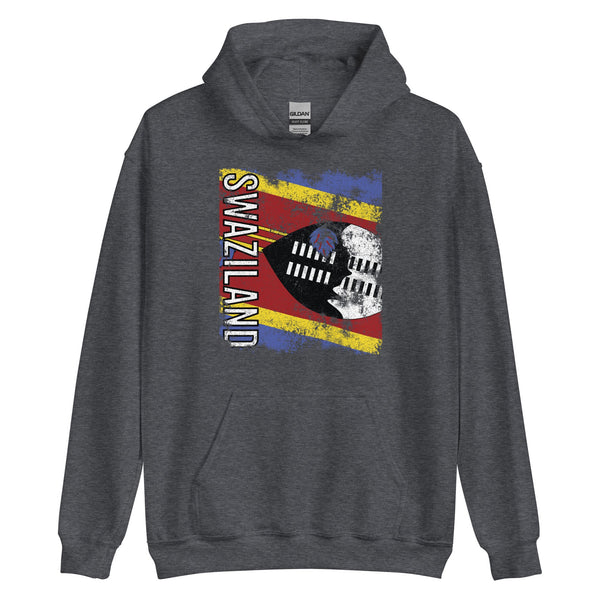 Swaziland Flag - Distressed Flag Hoodie