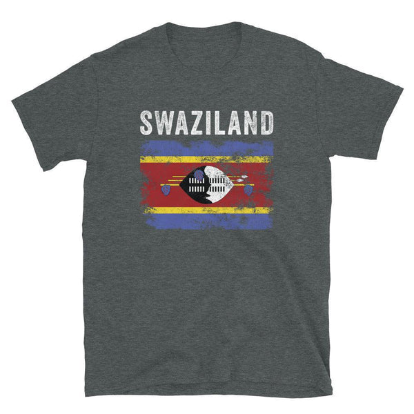 Swaziland Flag Distressed - Swazi Flag T-Shirt