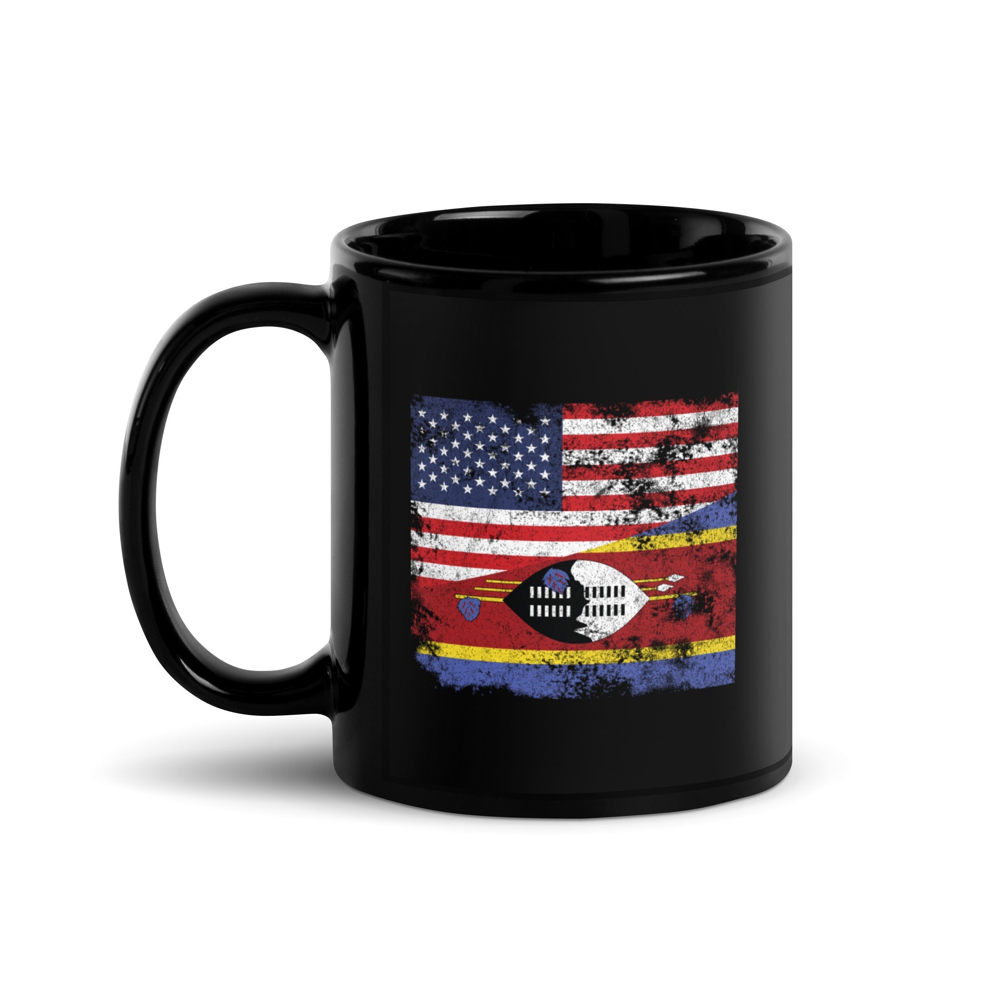 Swaziland USA Flag Mug