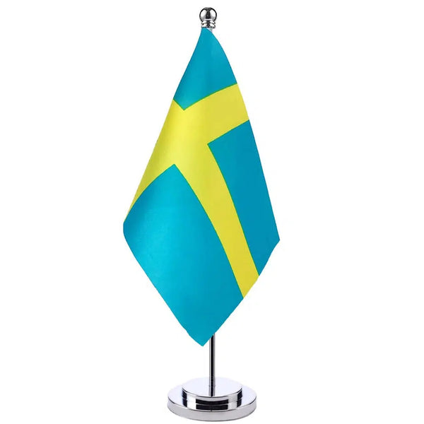 Sweden Desk Flag - Small Office Table Flag