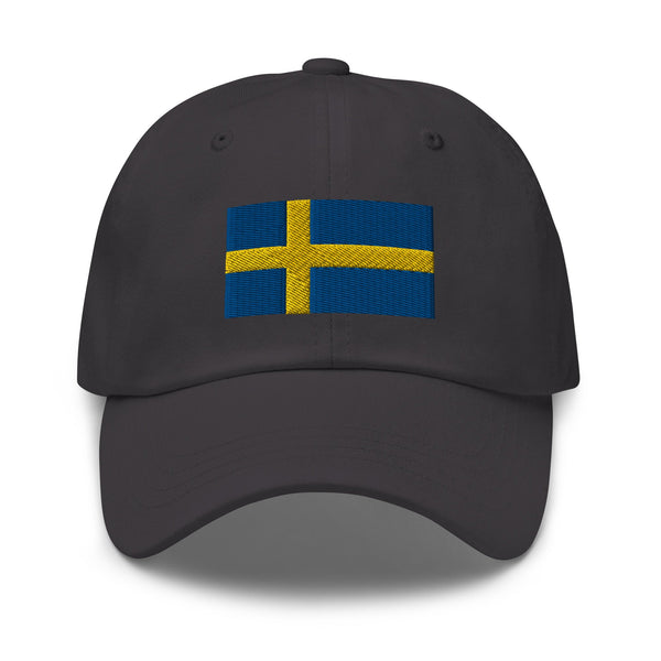 Sweden Flag Cap - Adjustable Embroidered Dad Hat