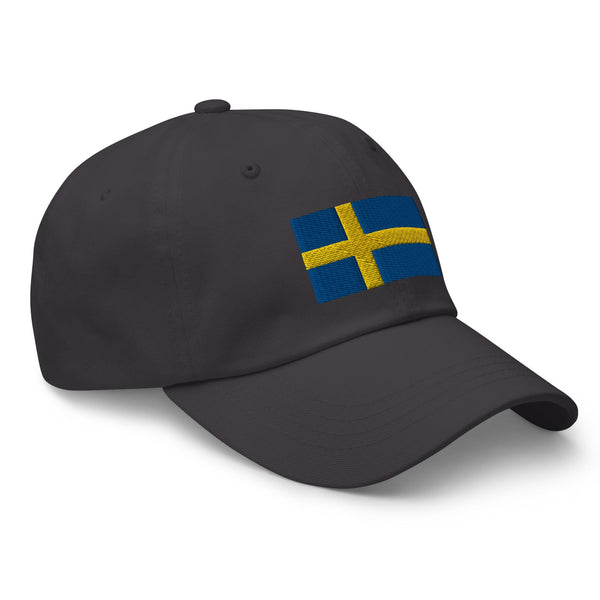 Sweden Flag Cap - Adjustable Embroidered Dad Hat