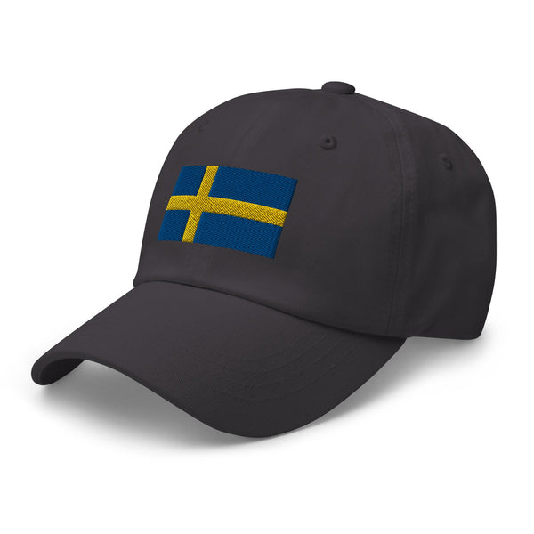 Sweden Flag Cap - Adjustable Embroidered Dad Hat