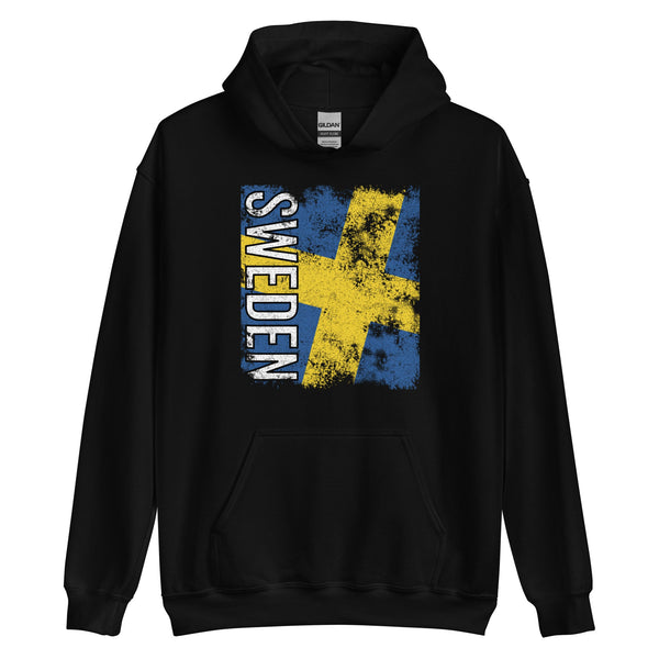 Sweden Flag - Distressed Flag Hoodie