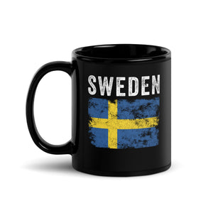 Sweden Flag Distressed - Swedish Flag Mug