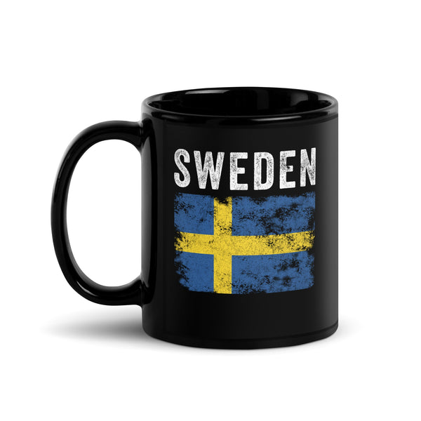 Sweden Flag Distressed - Swedish Flag Mug